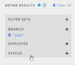 hello customer platform filters